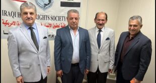 قائمقام قضاء الحمدانية في محافظة نينوى يزور الجمعية العراقية لحقوق الانسان